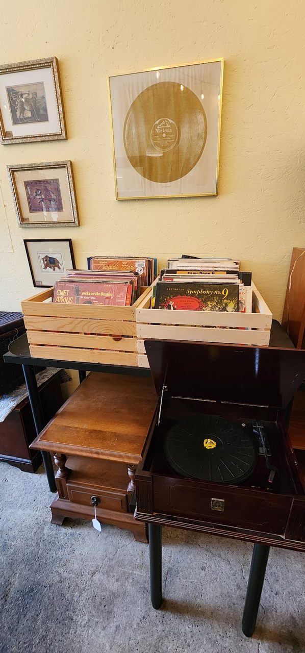Vinyl records and wall art